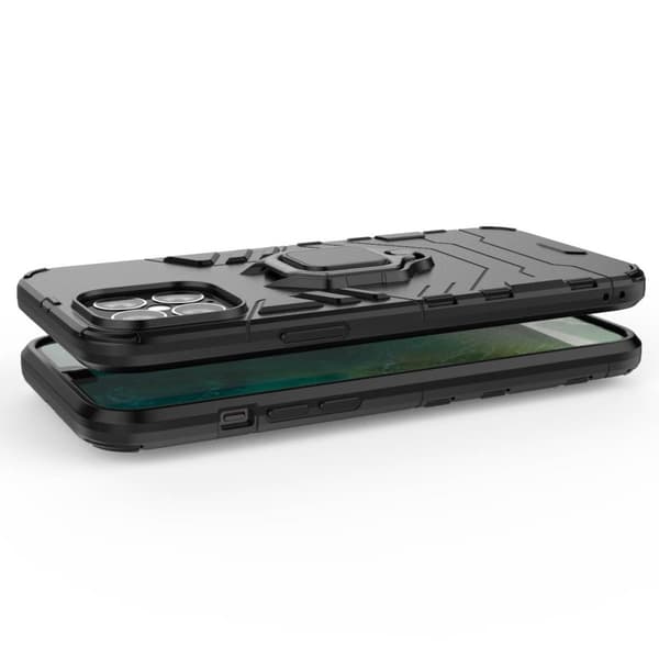 Hybrid Ring MobiliPhone 12 Pro Max Cover - Sort Black