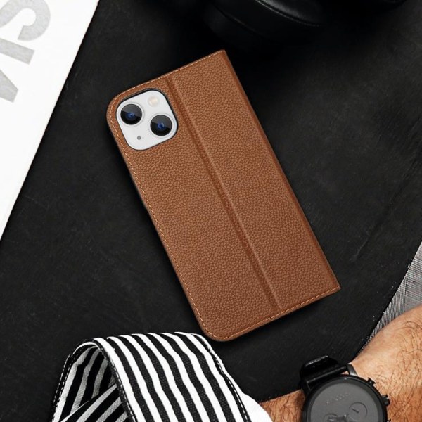 Dux Ducis iPhone 14 Plus Plånboksfodral Skin X2 - Brun