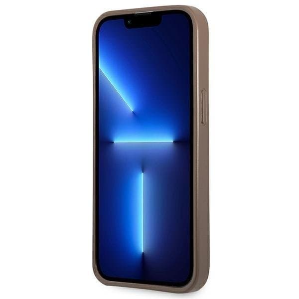 Guess iPhone 13 Pro Skal Korthållare Triangle Logo - Brun Brun