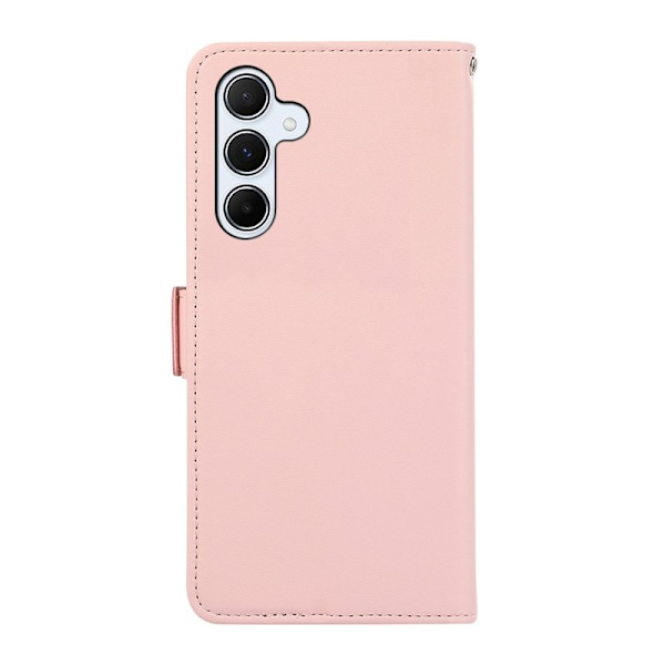 ABEEL Samsung Galaxy S23 FE Plånboksfodral RFID-Skydd Konstläder Rosa