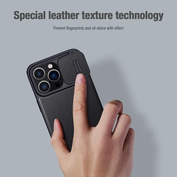 Nillkin iPhone 14 Plus Plånboksfodral QinPro - Grön Grön