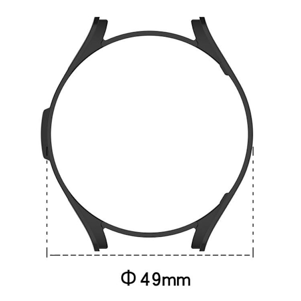 Galaxy Watch 6 Classic (47mm) Skal Hollowed-out - Svart Svart