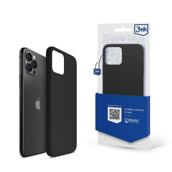 3mk iPhone 12 Pro Max mobiilisuojus silikoni - musta