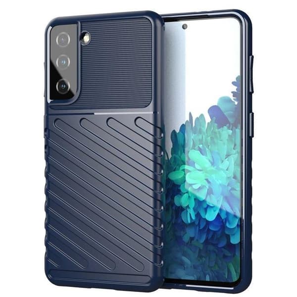 Thunder Fleksibelt Panser Skal Galaxy S22 Plus - Blå Blå
