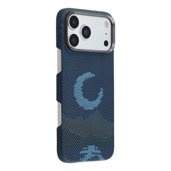 Mobilskal till iPhone 17 Pro MagSafe Aramid Fiber Precise - Månen Blå