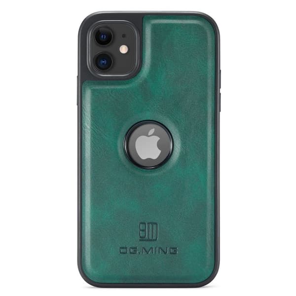 DG.MING Mobilskal till iPhone 11 PU Läder Coated PC+TPU - Grön