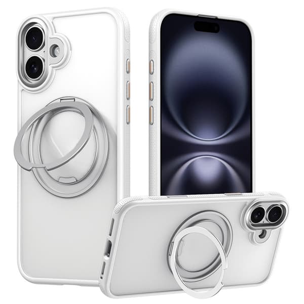 Mobilskal till iPhone 17 MagSafe Kickstand TPU PC - Vit Vit