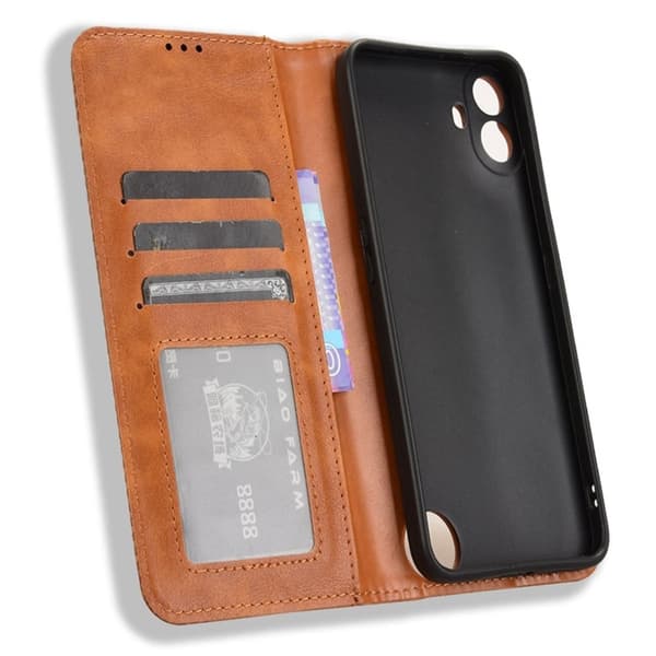 Nothing CMF Phone 1 Plånboksfodral Retro Kickstand - Brun Brun