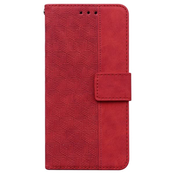 Plånboksfodral för Samsung Galaxy S26 Plus Konstläder med handledsrem - Röd