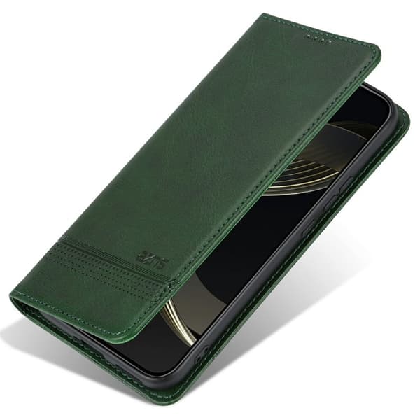 AZNS Samsung Galaxy A56 5G Plånboksfodral Konstläder - Grön