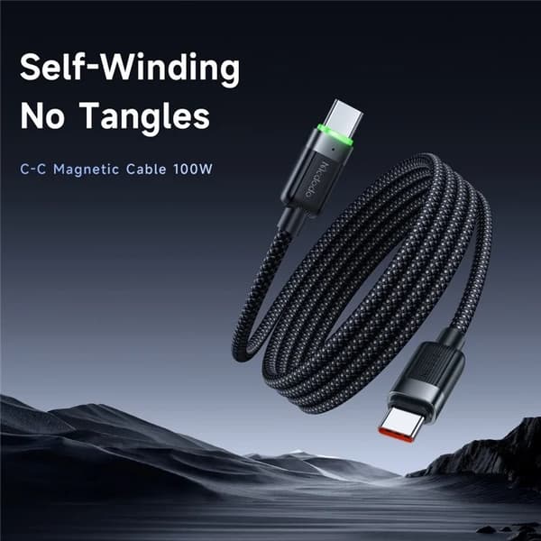 MCDODO USB-C - USB-C 60W Kabel 1.2m CA-2000 - Svart Svart