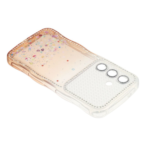 Mobilskal för Samsung Galaxy S26 Plus Glitter TPU - Gradient Orange