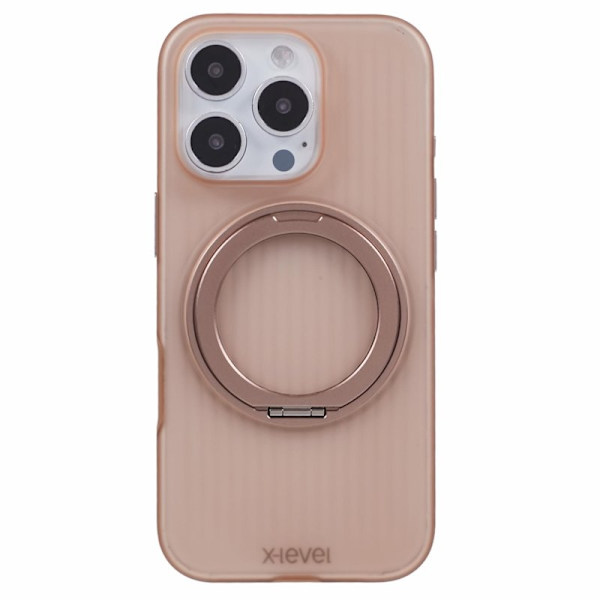 X-LEVEL Mobilskal till iPhone 16 Pro Max med Rotating Kickstand Guld