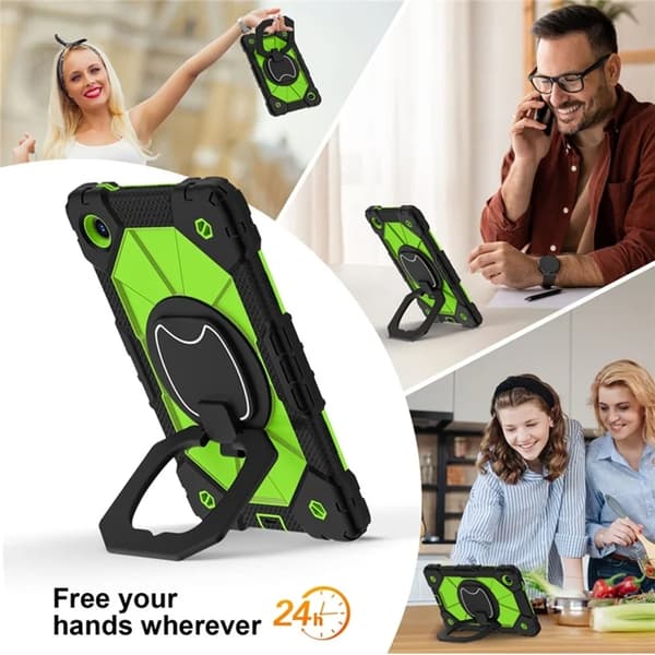Lenovo Tab K9 Mobilskal Silikon Kickstand Grön