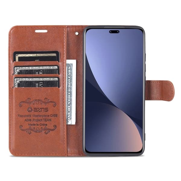 AZNS Xiaomi 13 Lite / Civi 2 5G Plånboksfodral Konstläder - Brun