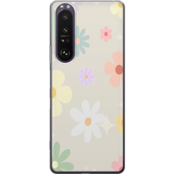 Mobilskal till Sony Xperia 1 III med fejdande blommor