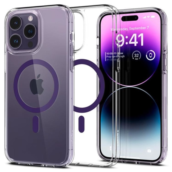 Spigen iPhone 14 Pro -kotelo Magsafe Ultra Hybrid - syvä violetti