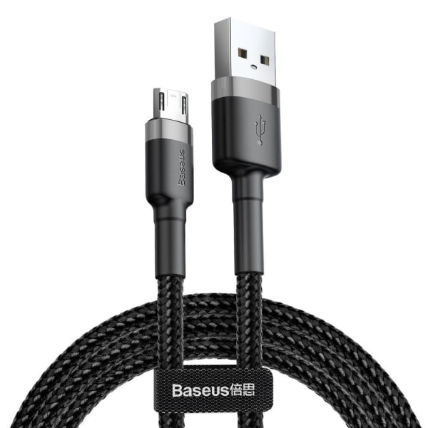 BASEUS Cafule Micro-Usb Cable 100 cm Grå / Svart
