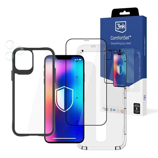 3MK [4 PACK] iPhone 12 Pro Skyddspaket Comfort Set