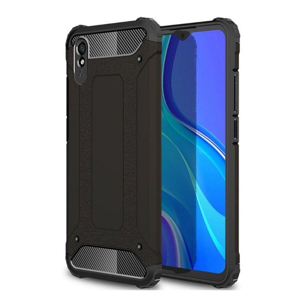 Xiaomi Redmi 9A/9AT Kuori Forcell Armor Kova Muovi - Musta