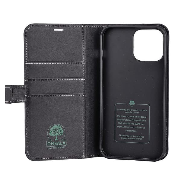 Onsala ECO-puhelinkotelo iPhone 13 Pro Maxille - Musta Black