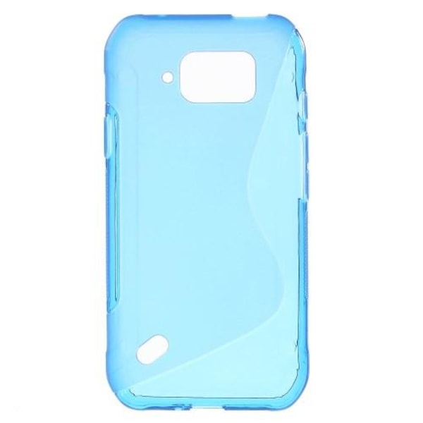 Flexicase-kuori Samsung Galaxy S6 Active -puhelimelle - sininen Blue