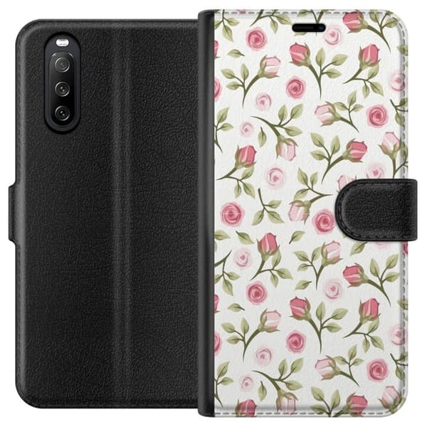 Pung Taske til Sony Xperia 10 III med Blomster