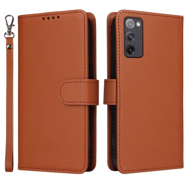 BETOPNICE Samsung Galaxy S20 FE Plånboksfodral i Konstläder - Brun