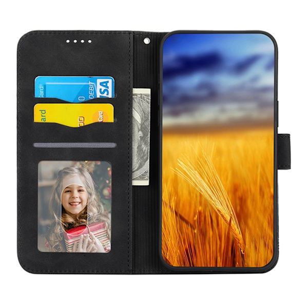 DIERFENG Google Pixel 7 5G Plånboksfodral DF-03 Flip Konstläder - Svart