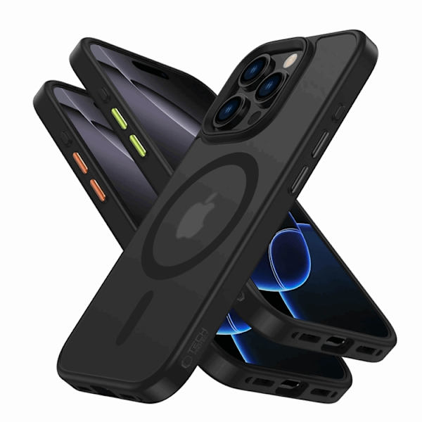 Tech-Protect Mobilskal till iPhone 16 Pro Max Magmat XT 3-Set Svart