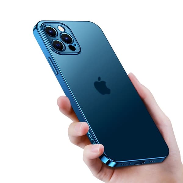 SULADA Mobilskal till iPhone 12 Pro Soft TPU Metallisk Lila 6.1"