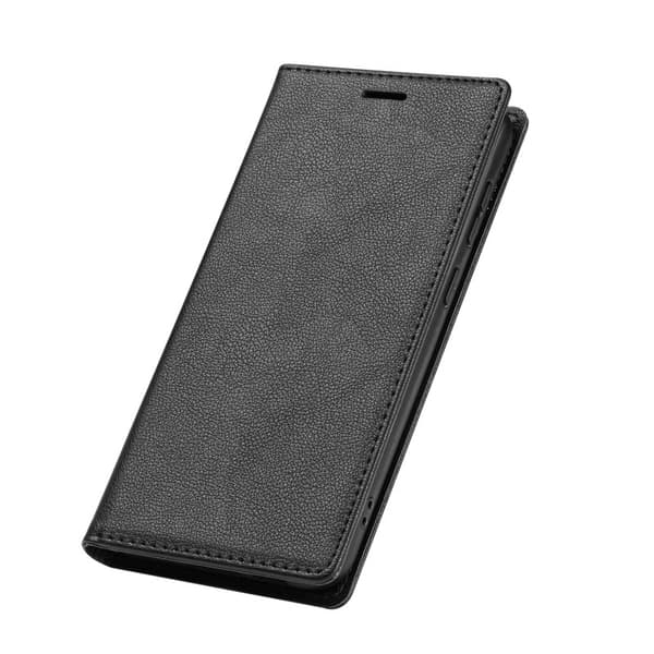 Samsung Galaxy S26 Plus Plånboksfodral Magnetisk Stängning Konstläder - Svart