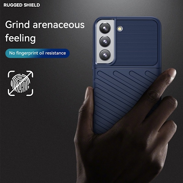 Thunder Twill Skal Galaxy S22 5G - Blå Blå