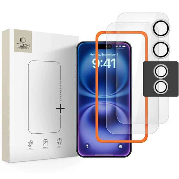 Tech-Protect [3-Pack] iPhone 17 Härdat Glas Skärmskydd Transparent