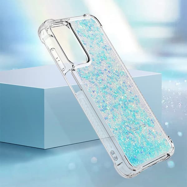 Mobilskal till Galaxy A17/A26 Glitter Quicksand TPU - Blå Blå