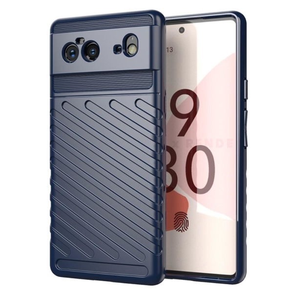 Thunder Twill Texture Cover Google Pixel 6 - sininen Blue