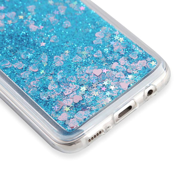 Glitter Cover til Samsung Galaxy S20 Plus - Blå Blue
