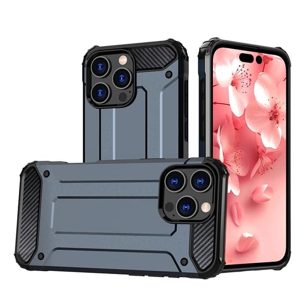 Mobilskal till iPhone 16 Pro Hybrid Armor - Blå Blå