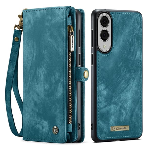 CASEME Galaxy S25 Edge Plånboksfodral Med Rem - Blå Blå