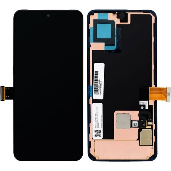 Google Pixel 8-skærm med LCD-skærm Service Pack - Sort Svart