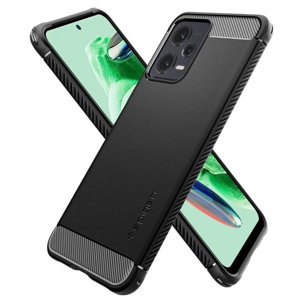 Spigen Mobilskal till Xiaomi Redmi Note 12 Rugged Armor - Svart