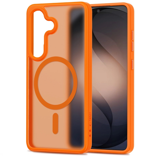 Tech-Protect Mobilskal För Galaxy S26 Magsafe Magmat - Matte Orange Orange