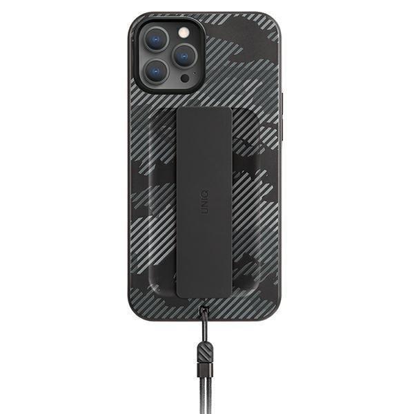UNIQ Etui Heldro Skal iPhone 12 / 12 Pro - Charcoal Camo