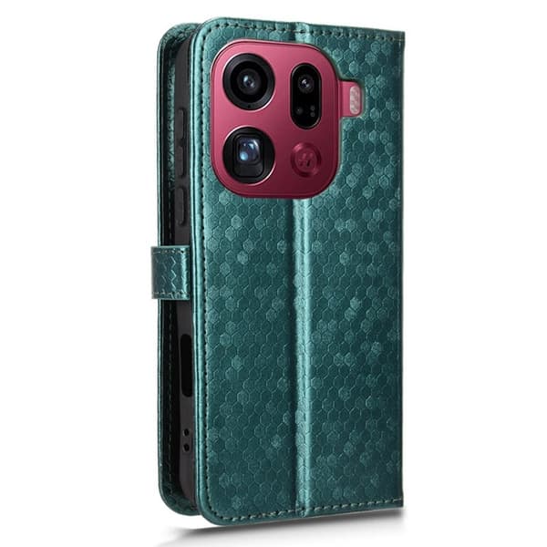 Oppo Find X9 Pro 5G Kortfack Plånboksfodral Konstläder - Grön