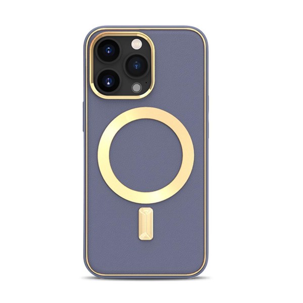 BOOM iPhone 14 Pro Magsafe nahkakotelo - violetti