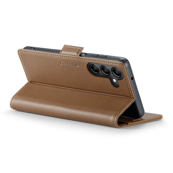 CASEME Plånboksfodral Konstläder för Samsung Galaxy A14 5G - Brun