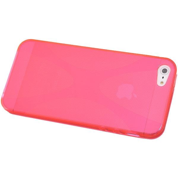 FlexiCase Skal till Apple iPhone 5/5S/SE - X-line (Rosa) Rosa