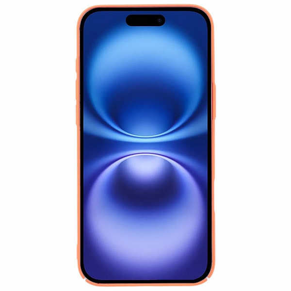 Mobilskal till iPhone 16 Skin-Touch Rubberized PC - Orange Orange