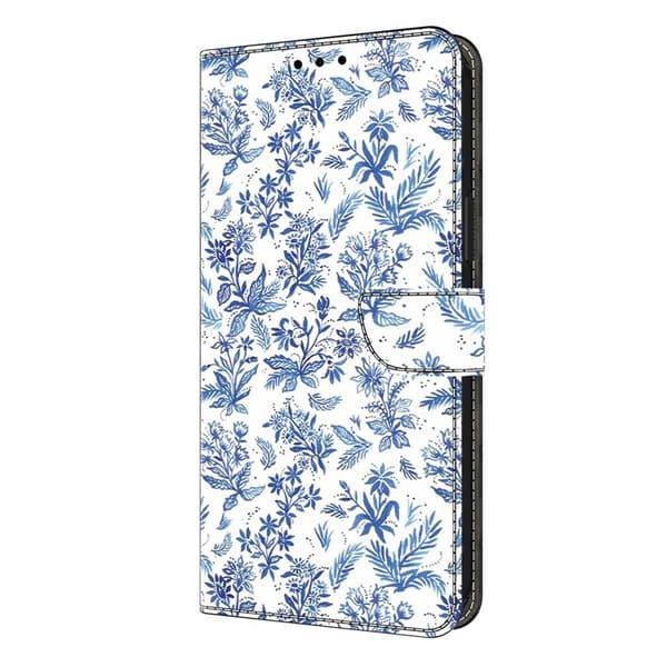 Plånboksfodral för Samsung Galaxy S26 Plus Mönstertryck Konstläder - Blommor