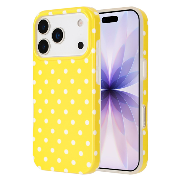Mobilskal till iPhone 17 Pro Dot Design Imd Tpu Gul